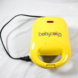 Donut Maker Mini Doughnut Babycakes Yellow Kitchen Appliance